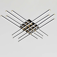 Люстра № W182/8-1000 BK+GD Люстра № W182/8-1000 BK+GD